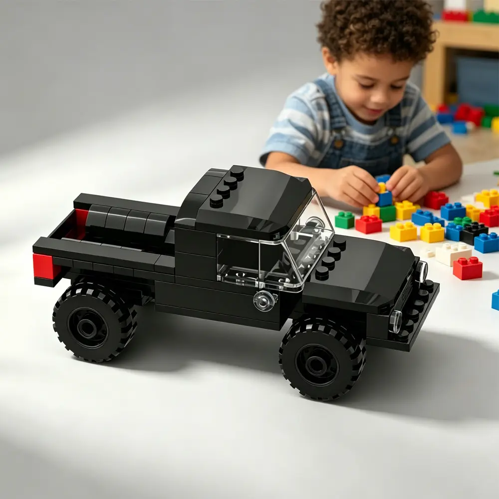 Off-Road Pickup Truck Building Blocks, Mini Off-Roader