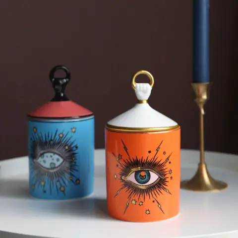 Big Eyes Aromatherapy Candle Holder Cup Jar Storage