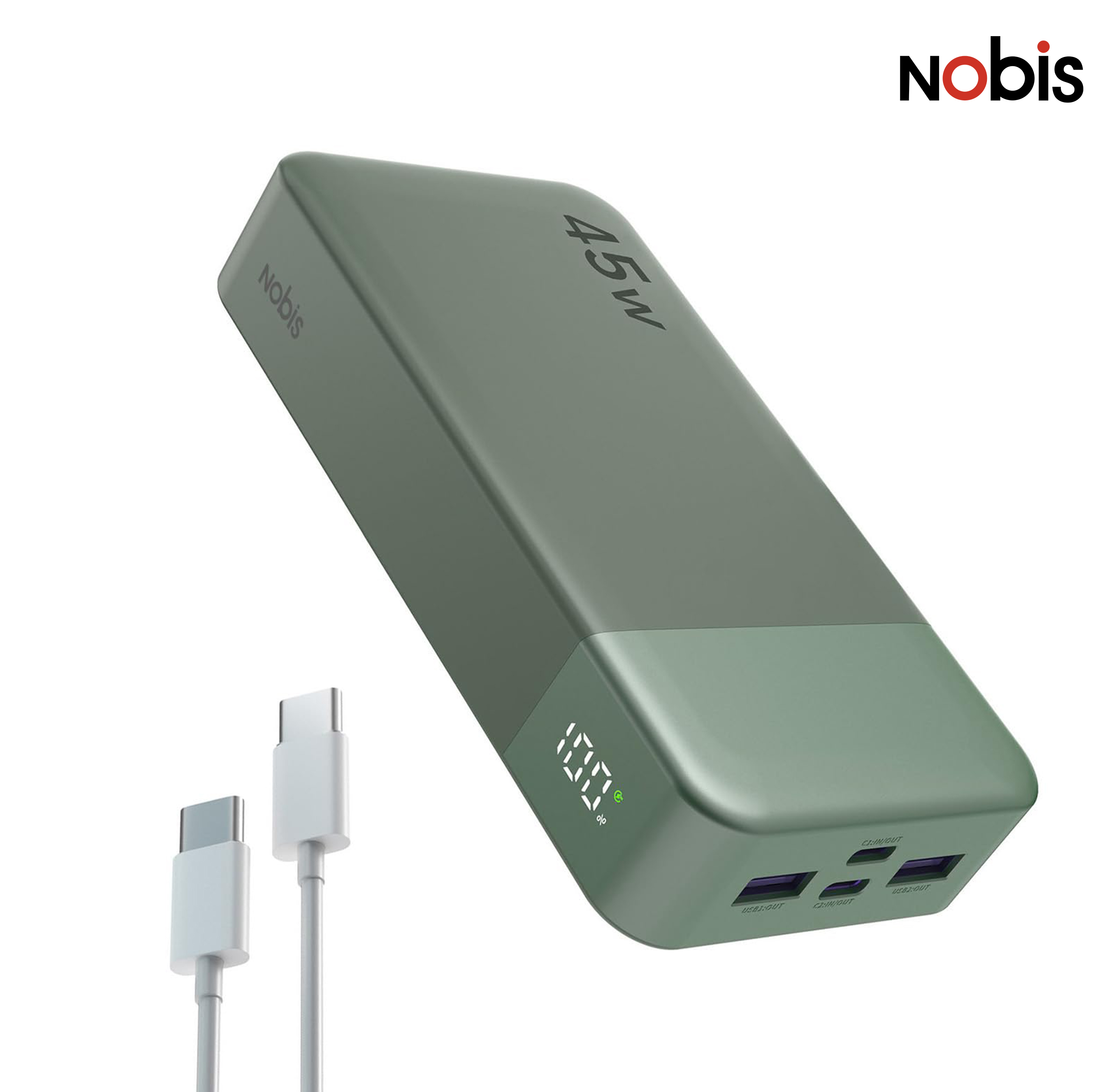 20000mAh Power Bank, 45W PD 3.0 Fast Charging Compact Travel Portable Charger External Battery With Smart Digital Display, Trickle Charging Mode, Wide Compatibility For Smartphones, Tablets