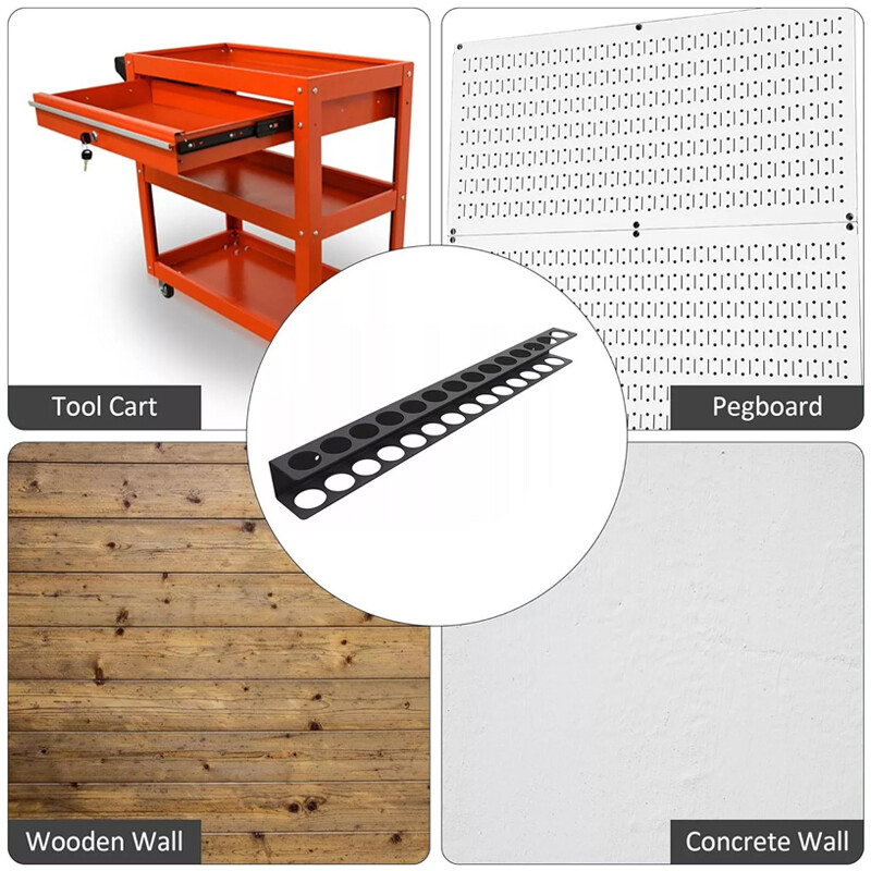 Wall Mount Holds 14 Screwdrivers Tool Rail Rack Holder Screwdriver Organiser — image 5