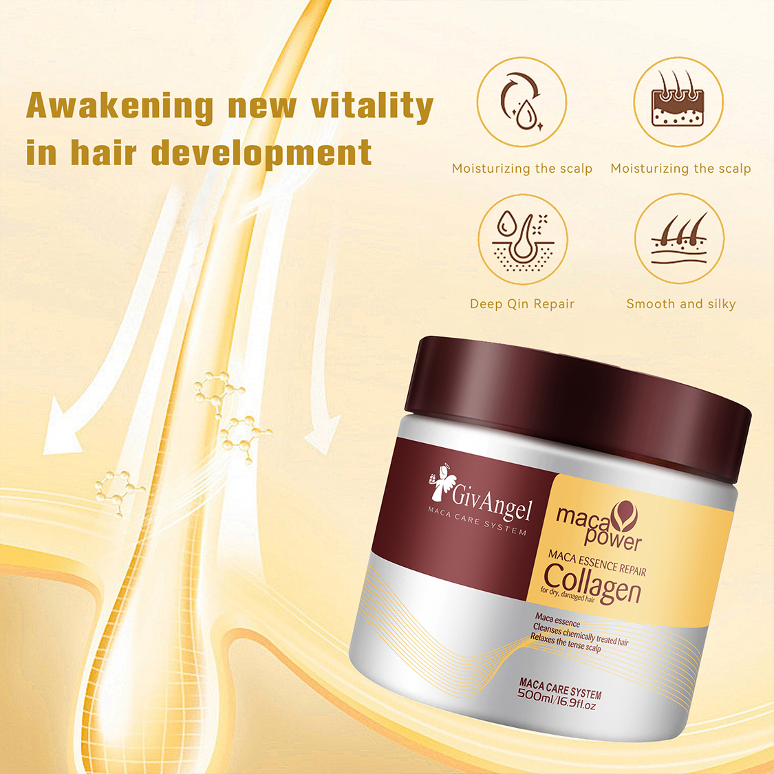 Collagen Hair Mask for Dry Damaged Hair. Intensive Nourishment: Our Nourishing Collagen Hair Mask and Deep Nourishing Magical Hair Mask are specifically formulated to provide intense nourishment to dry, damaged hair. These hair masks work to strengthen an