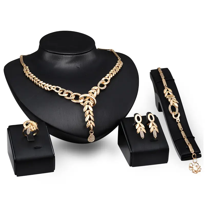Gold-plated Circle Four-piece Set For Wedding Banquet Wedding