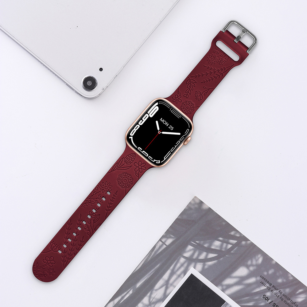 Silicone Square Buckle Watch Strap, picture 3 of 12