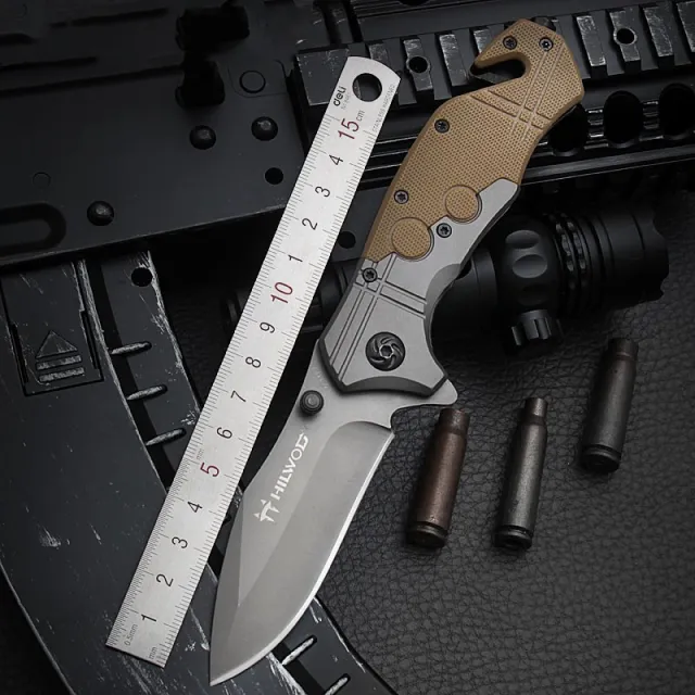 Portable Knife Folding Knife Self defense Outdoor Knife High Hardness Folding Knife Grey - Shop at LoveMi