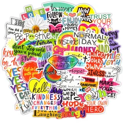 Inspirational English Sentence Graffiti Stickers Laptop Suitcase Guitar Skateboard Motorcycle Car Stickers - Motivational Statement - View 1
