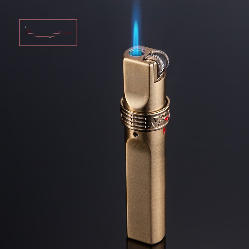 USB Windproof Lighter Personalized Grinding Wheel Vintage Cigar Lighter