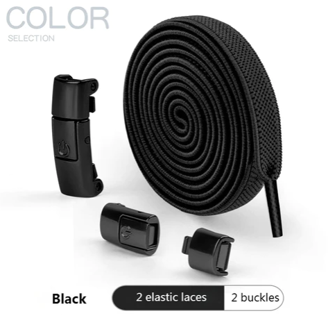 Lacci per scarpe Press Lock senza lacci elastici sneaker 8 mm allargati piatti senza lacci - Foto 11 di 40