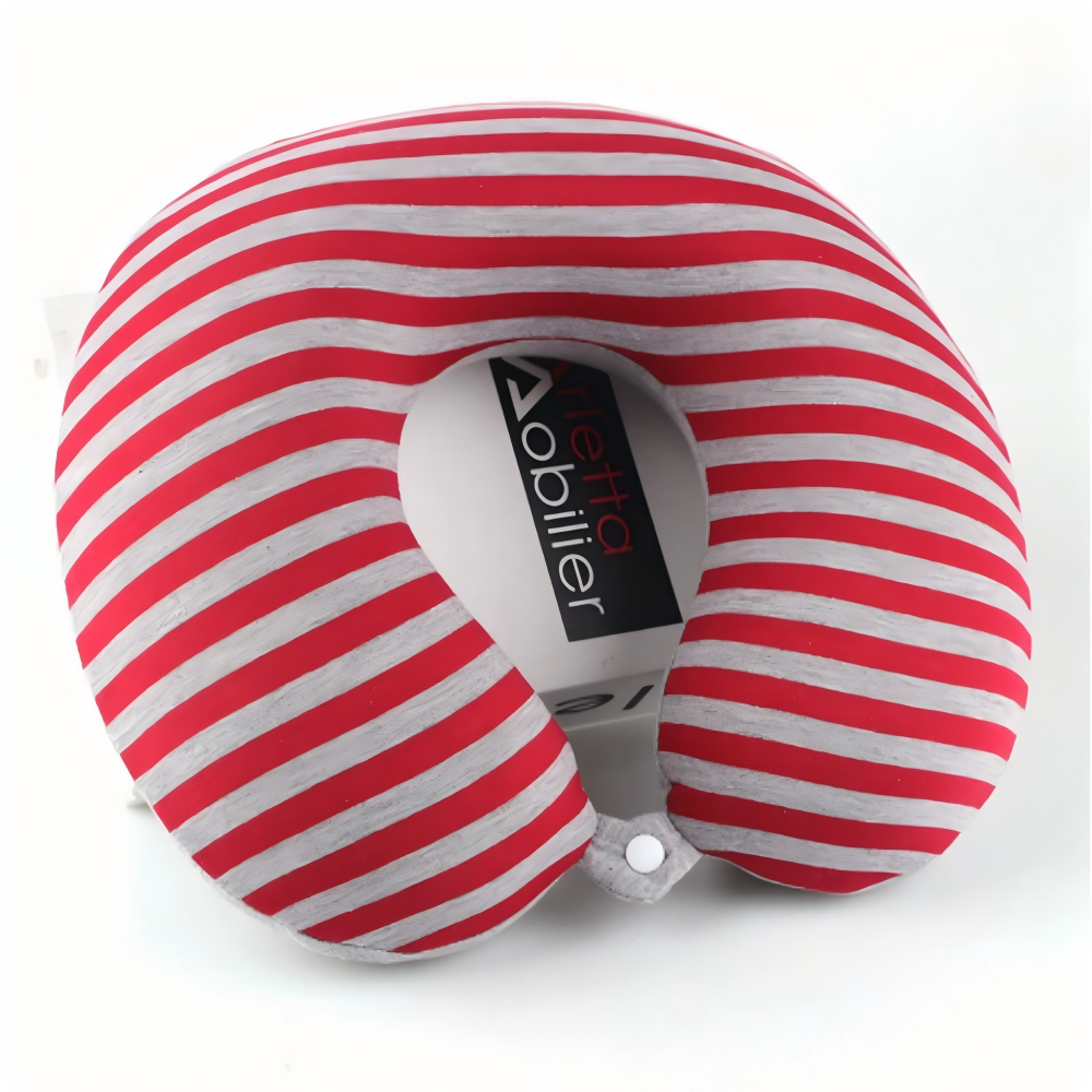Single Stripe Memory Foam U-shaped Pillow