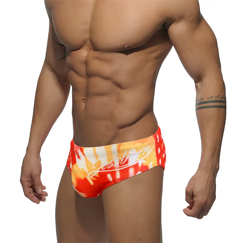 Mens Flame Trunks Hot Spring Swimsuit