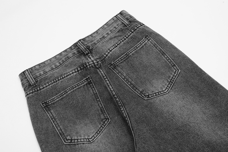 High Street Fashion Brand Star Patch Jeans For Men