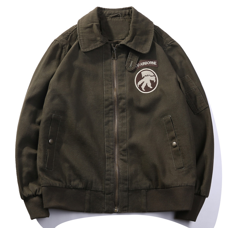 Loose American Tank Suit World War II Retro Bomber Jacket
