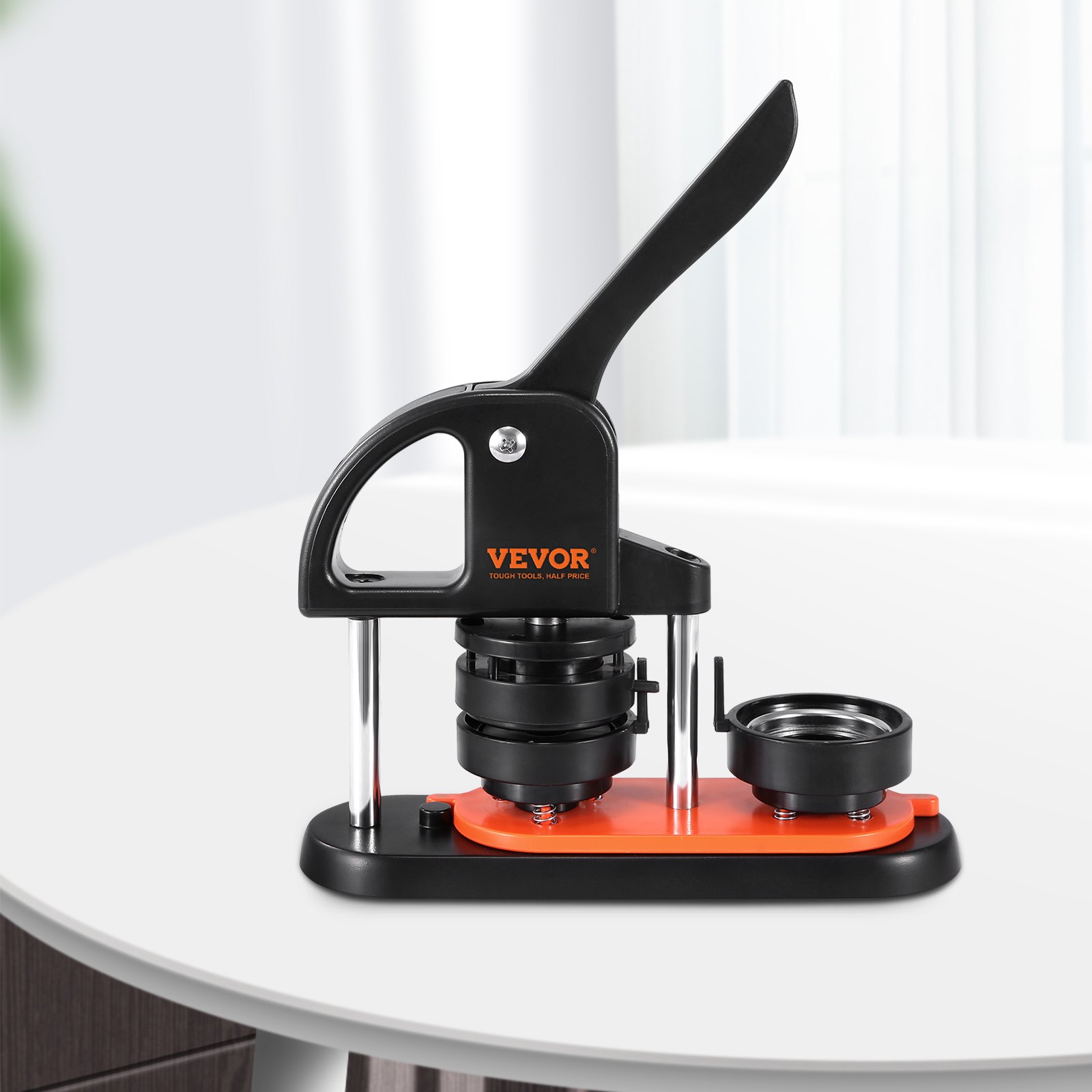 VEVOR Button Maker Machine, 2.28 Inch 58mm Pin Maker With 100pcs Button Parts, Ergonomic Arc Handle Punch… image 4