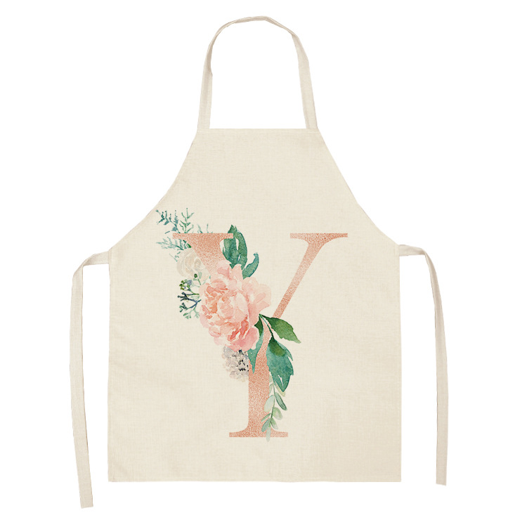 Title 31, Letter series cotton and linen apron