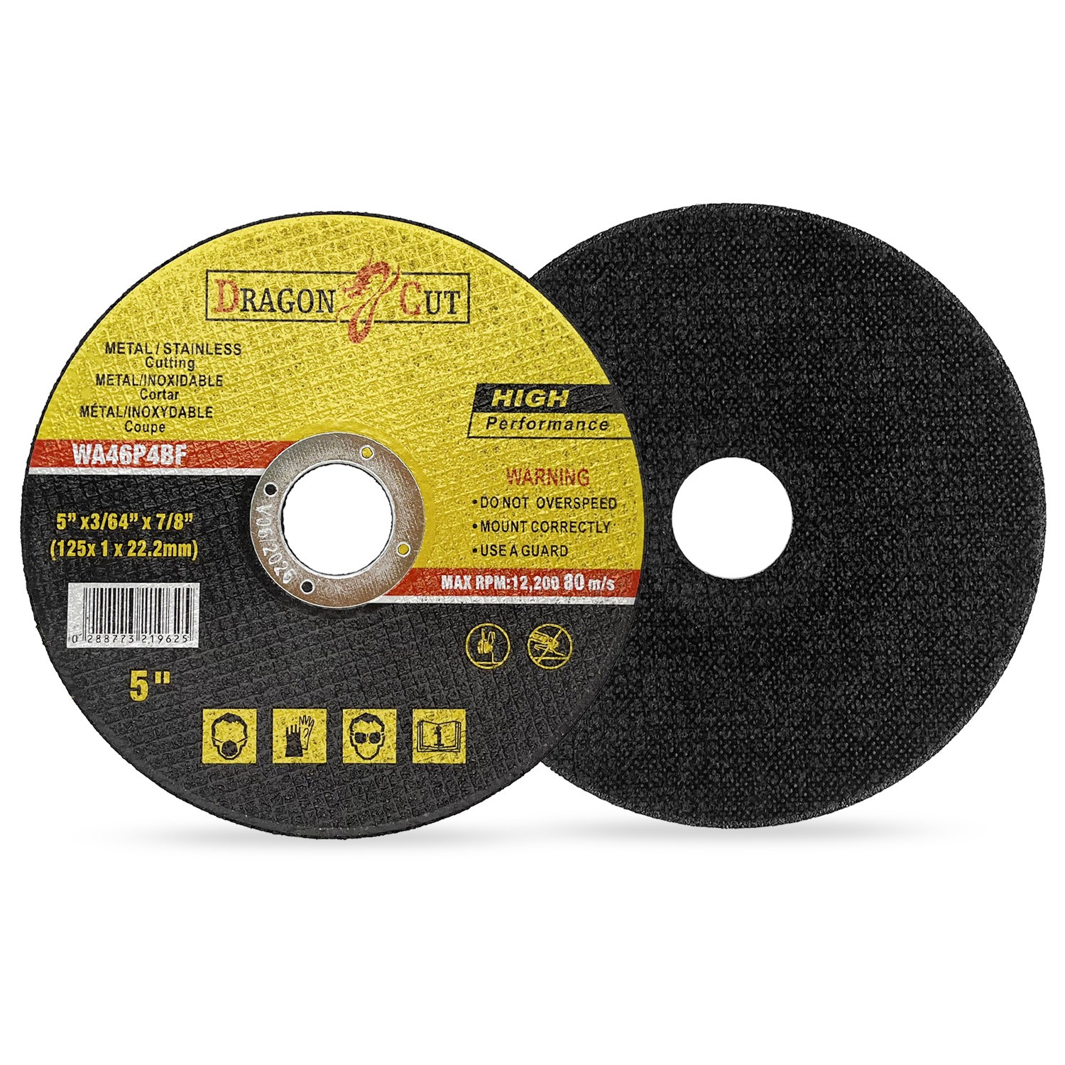 50 X 125mm ULTRA THIN 1mm METAL CUTTING BLADE DISC FOR STEEL & STAINLESS ANGLE