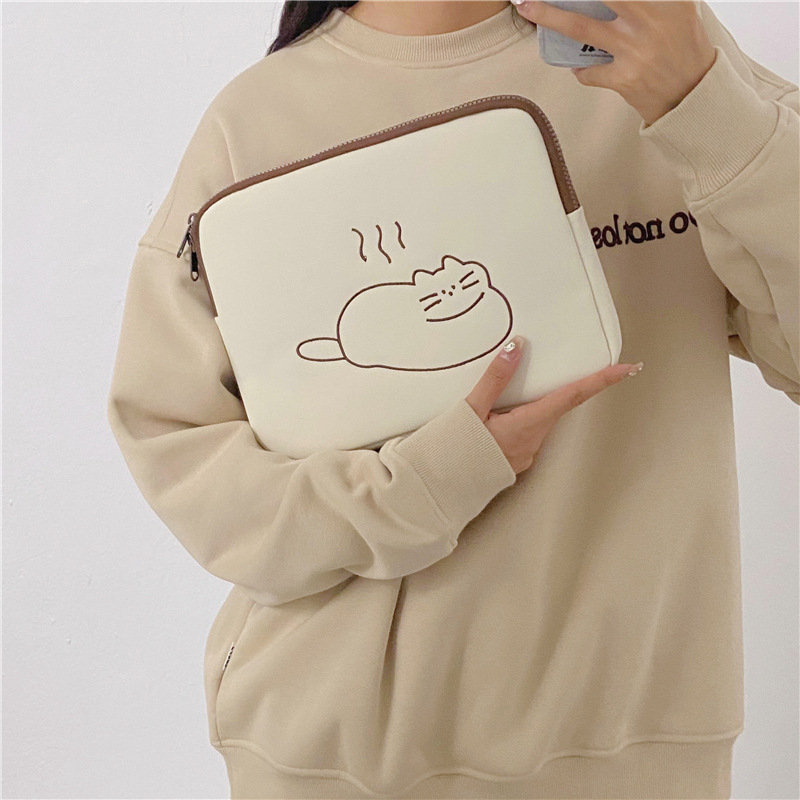 Embroidered Animal Cute Tablet Protective Sleeve Computer Tank Bag — foto 5