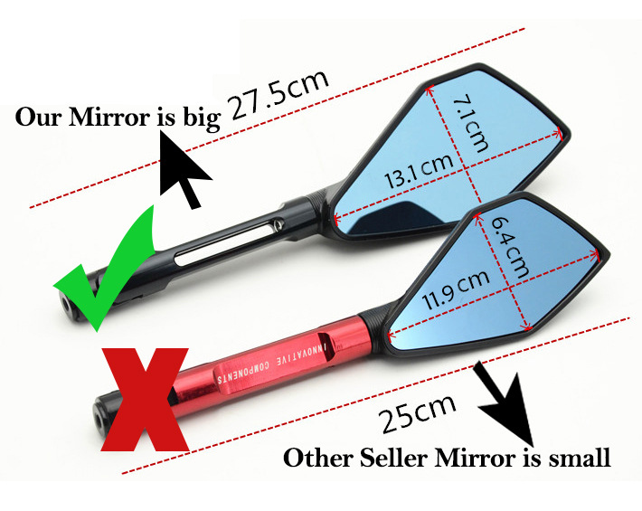 Applicable To  Mirror Blue Glass General Type Enlarged Mirror — foto 6