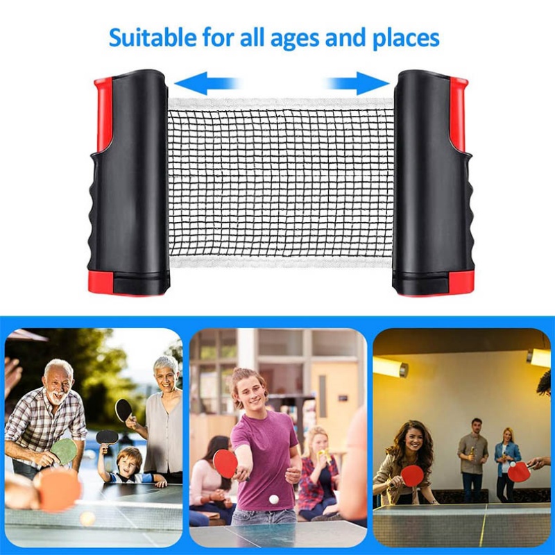 Table Tennis Kit Ball Retractable Net With 2 Paddles 3 Balls — image 7