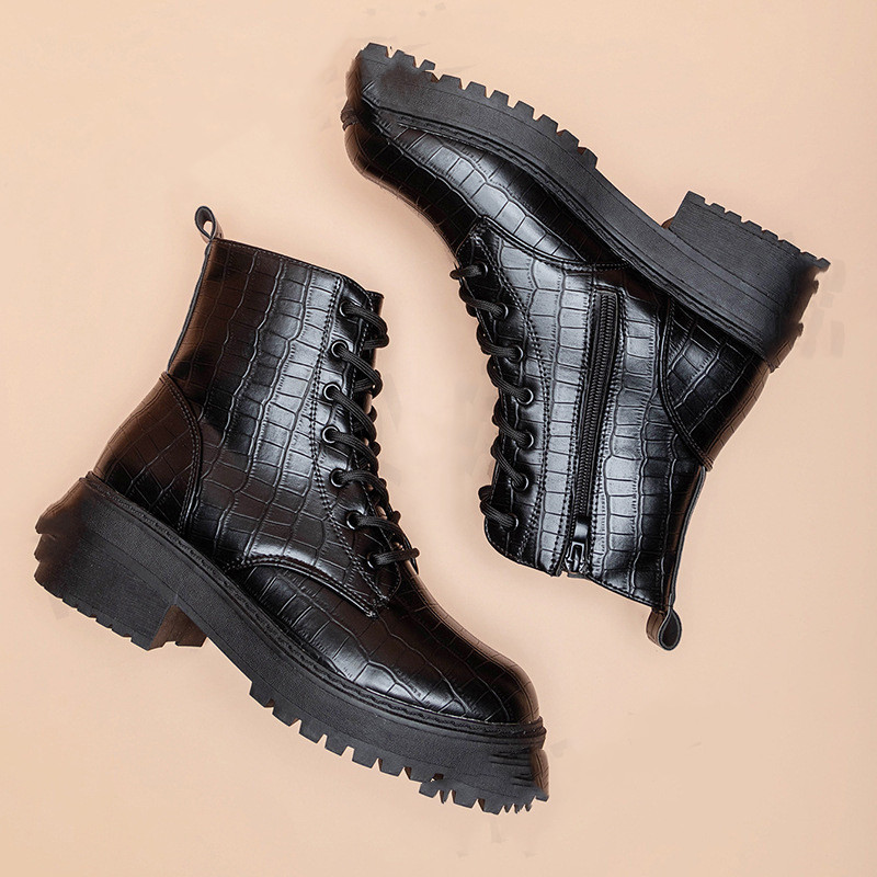 Martin Boots Thick Heel Women's Shoes