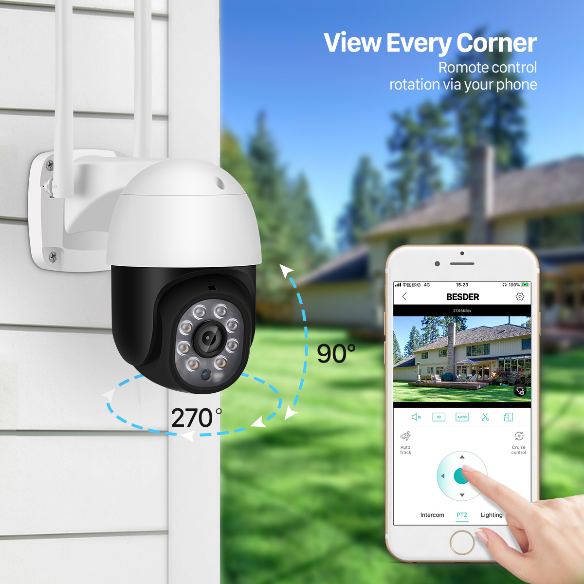 New Product 2 Inch Surveillance Camera Wireless Wifi Home  High-definition Outdoor Monitor — foto 3