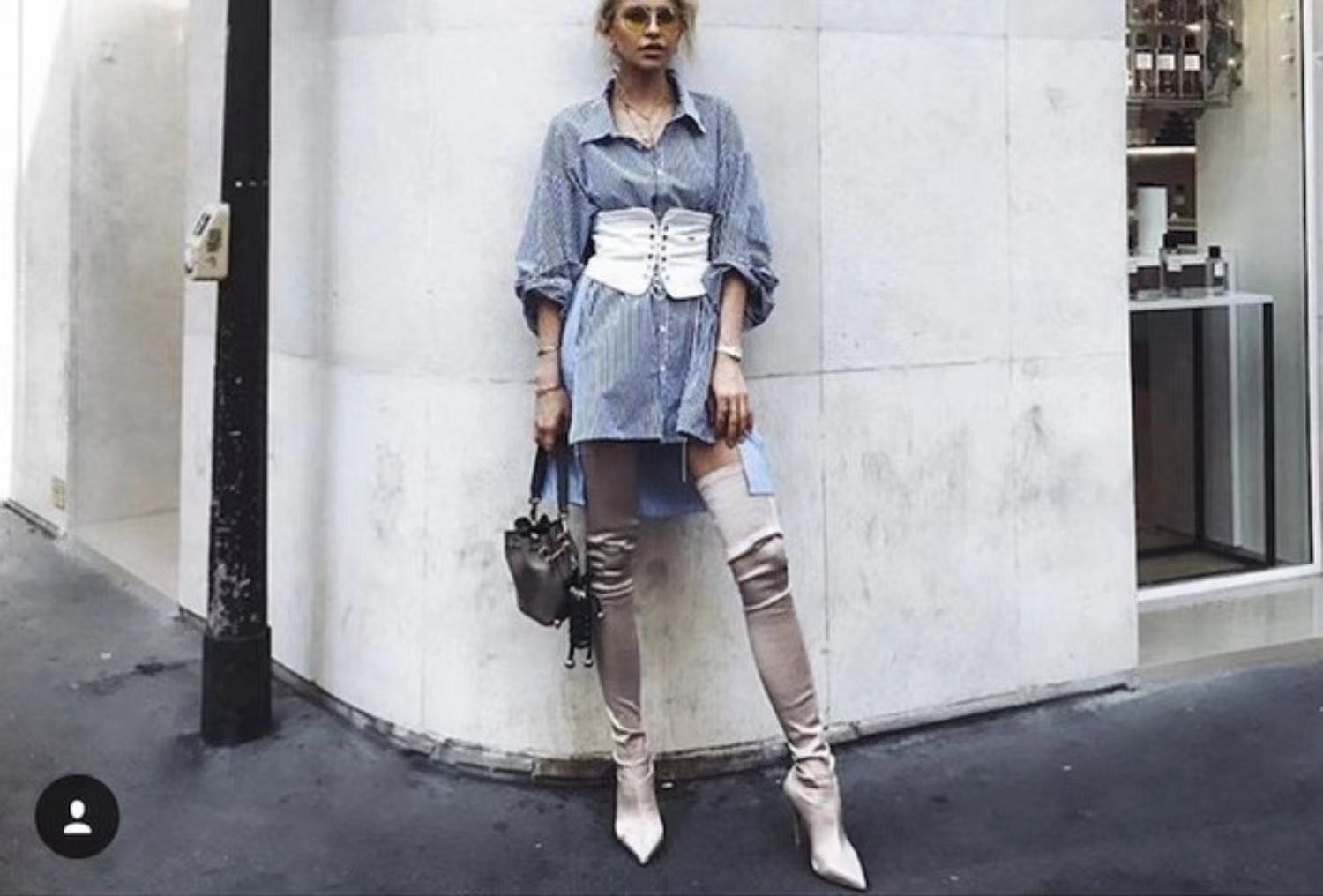 Women's Autumn And Winter High-heeled Nude Boots With Mid-tube Showing Thinness And Elasticity