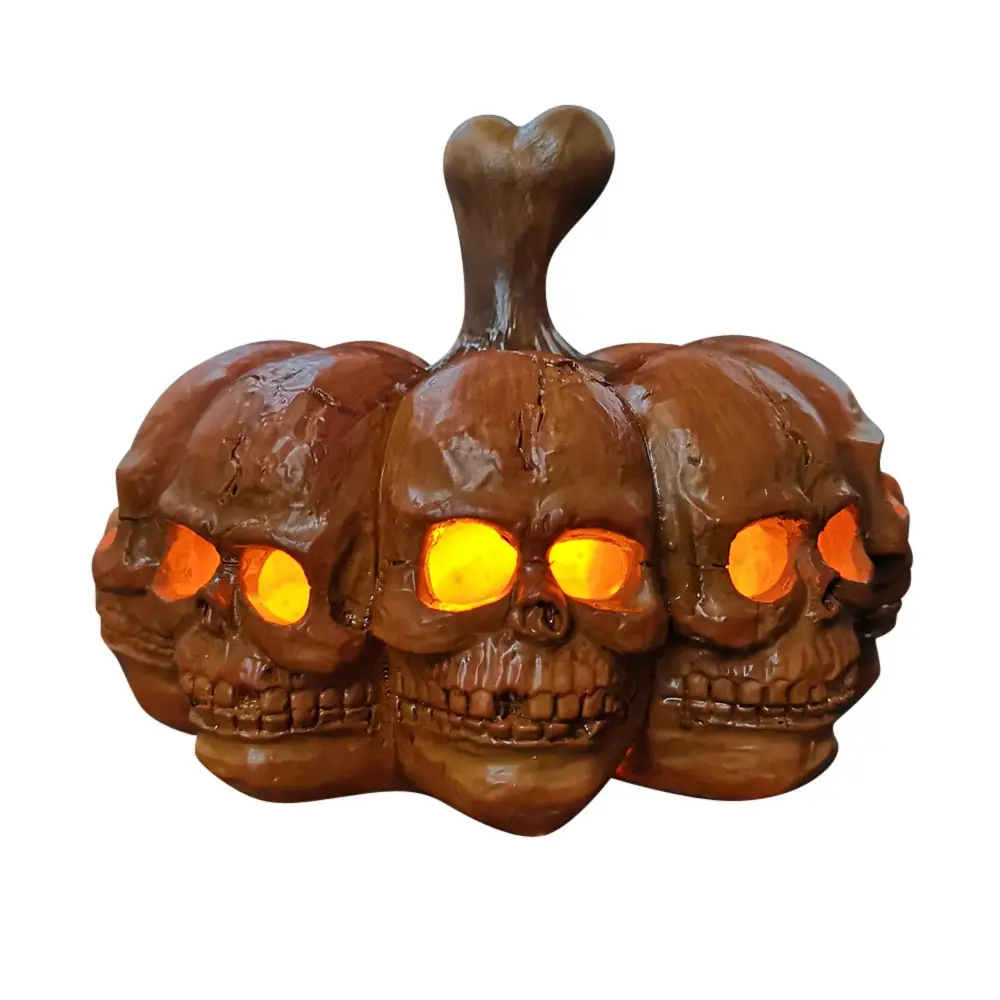 Desktop Skull Decoration Halloween Party Portable Horror Pumpkin Lantern Decoration