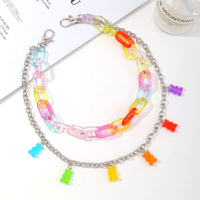 Title 2, Fashion Candy Color Hot Girl Bear Waist Chain