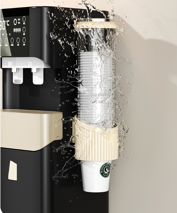 Disposable Cup Dispenser, Wall-mounted Water Dispenser, High-end Paper Cup Holder, Water Cup Storage, Bar Counter Shelf 4