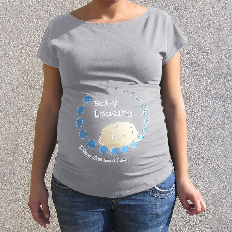 Title 4, Europese en Amerikaanse zwangerschaps-T-shirt m...