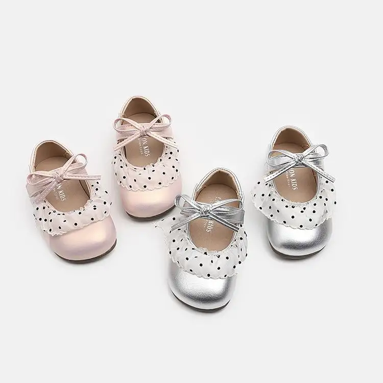 Korean-style Spring And Autumn Retro Soft Sole Leather Shoes For Girls In Princess Fashion