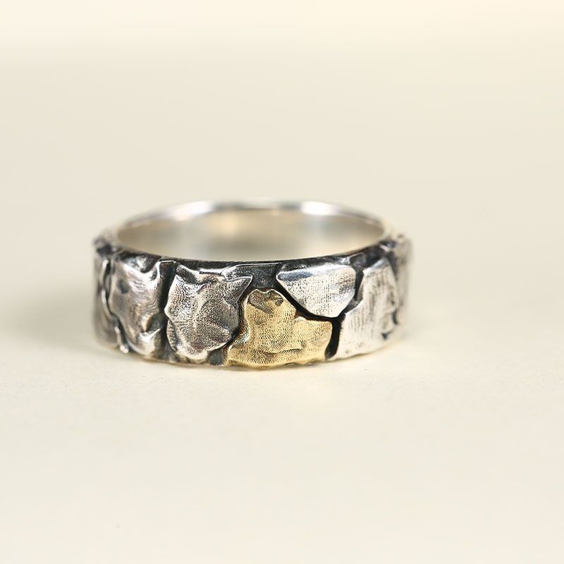 Title 2, Eenvoudige Vintage Stone Mountain Patroon Ring ...