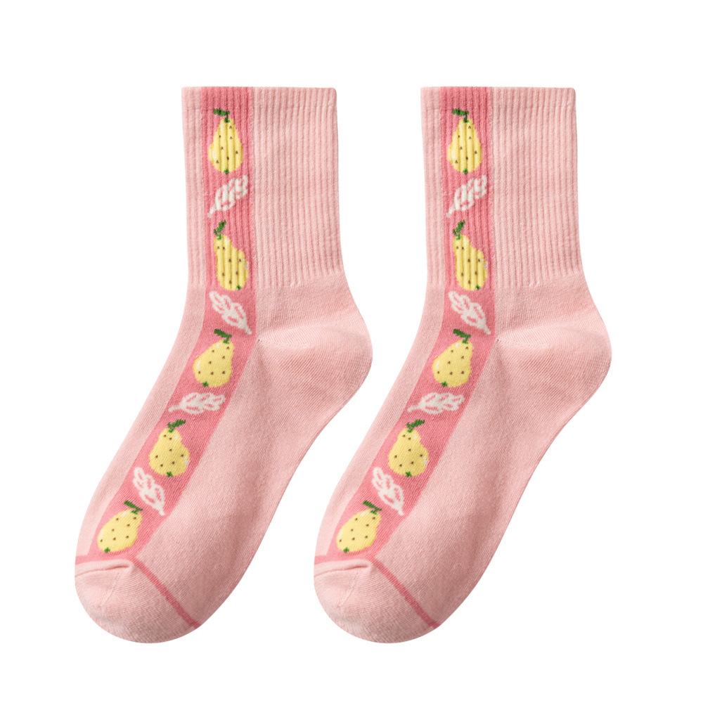 Title 6, Fruit pineapple strawberry cute socks