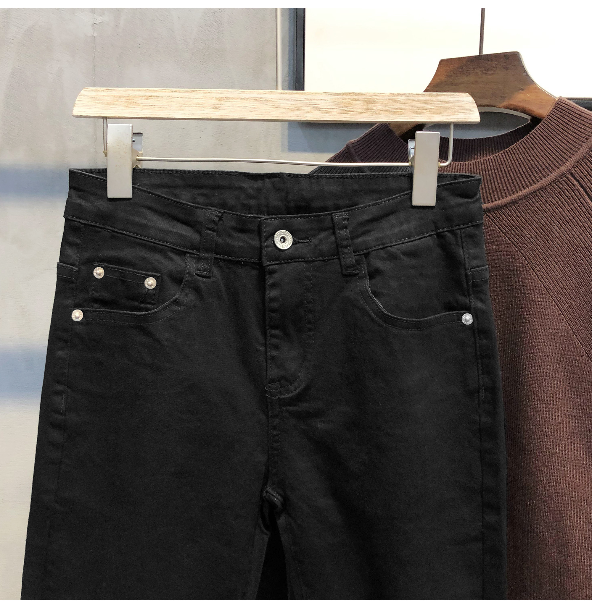 Title 4, Mens Slim Casual Pants Korean Style Nine Point...