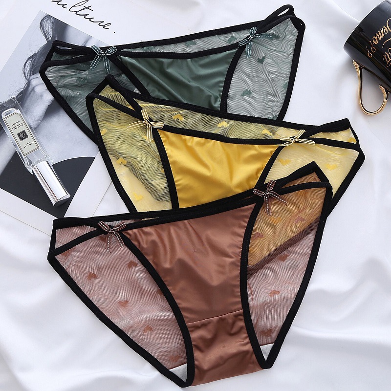 Title 4, Mesh Lace-up Bow Briefs Low-rise Shorts, design...