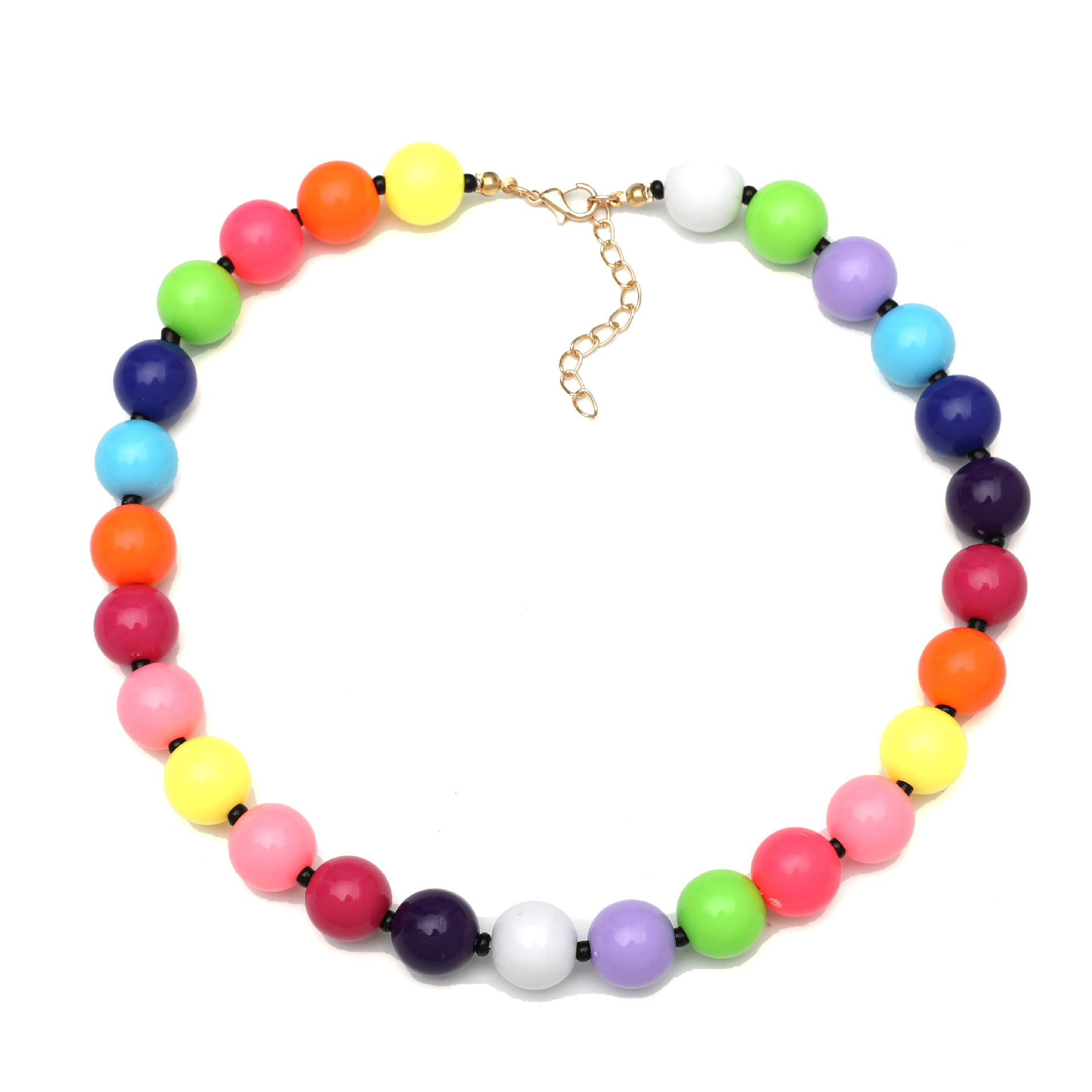 Title 8, Womens Fashion Simple Acrylic Bead Necklace a ...