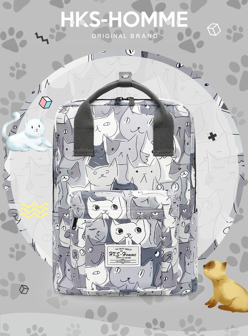 Printed Hand-carrying Female College High School Student Computer Large Capacity Travel Bag