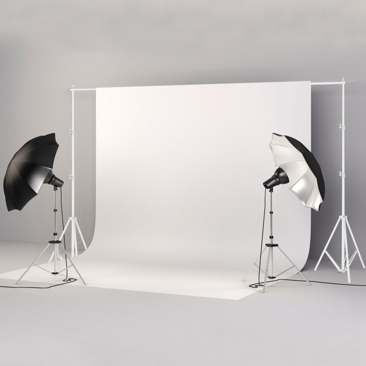 1Pc 6.5 Plus 10ft Photo Video Studio Backdrop Background Stand Adjustable Heavy Duty Photography Backdrop Support Stand Set With Carrying Bag Clamps