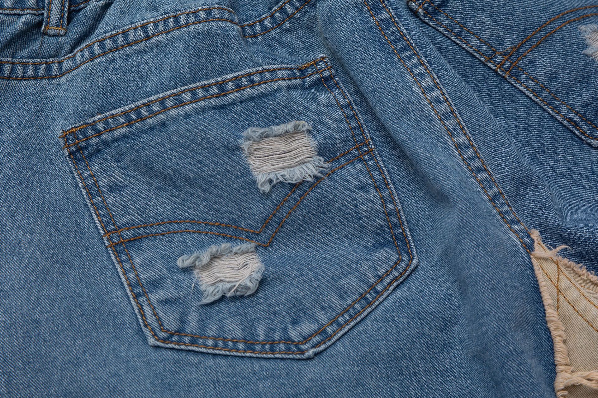 Summer Shorts Denim Straight Sport Loose Fit