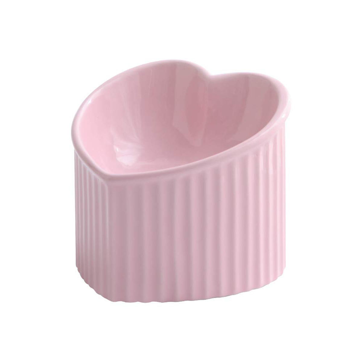 Ceramic Raised Cat Bowls, Tilted Elevated Food Or Water Bowls, Stress Free, Backflow Prevention, Dishwasher And Microwave Safe, Lead & Cadmium Free 3