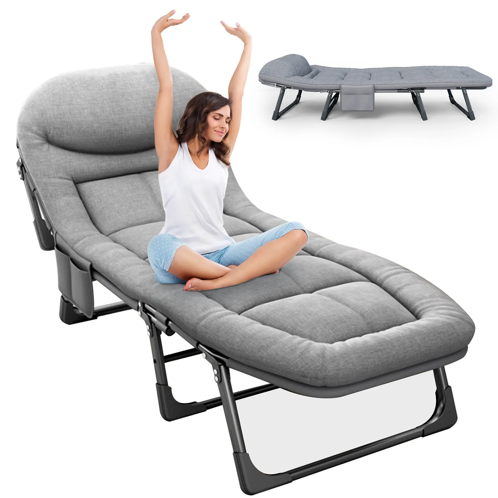 NICEWAY Folding Leisure Chair Serving As Guest