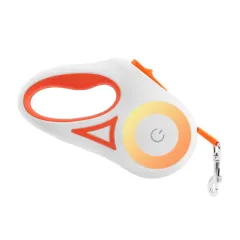 Dog Leash Retractable Leash And Dog Collar Spotlight Automatic Pet Dog Cat Traction Rope For Small Medium Dogs Pet Product - Orange 3M - View 1