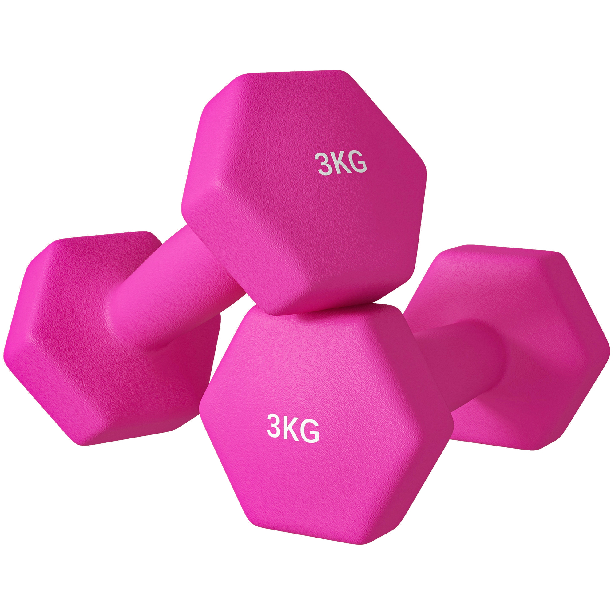 2 X 4kg Hexagonal Dumbbell Set With Anti Slip Grip, Suitable For Home Gym — image 6