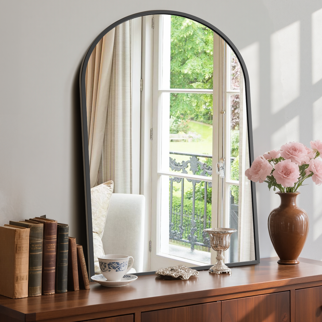 Bathroom Wall Mirror, Metal Frame Vanity Mirror For Bedroom, Entryway, Living Room image 3