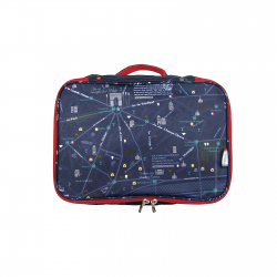 Travel Storage Bag Packing Cube Pouches Clothes Suitcase Luggage Organiser-navy Map-M