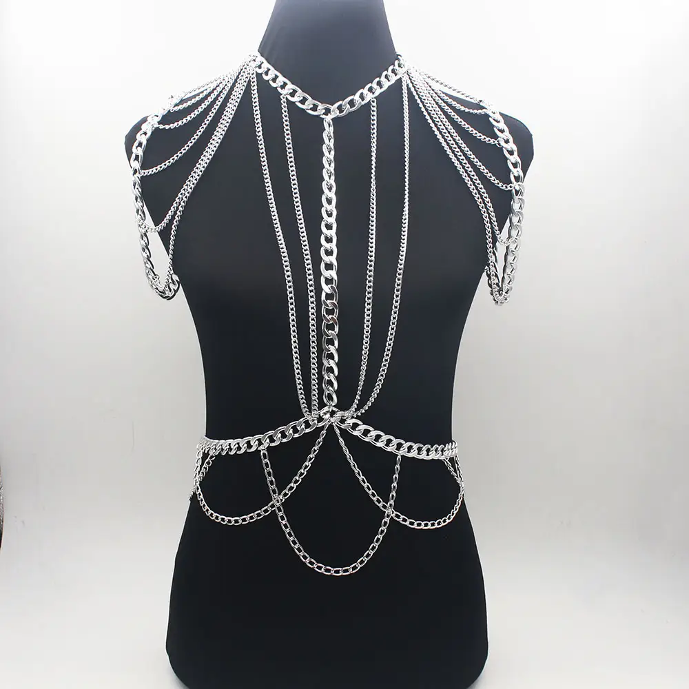 Ladies Fashion Metal Body Chain Waist Chain