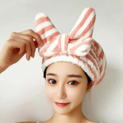 Super Water-absorbing And Quick-drying Bow Shower Cap - Image 16