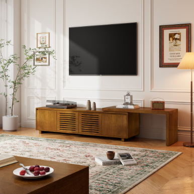 63 Inch Medieval Modern Expandable TV Stand