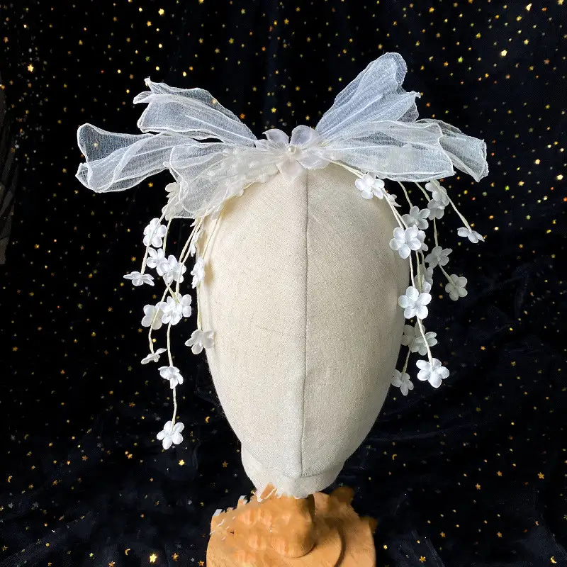 Ladies Fashion New Flower Piece Mesh Headwear