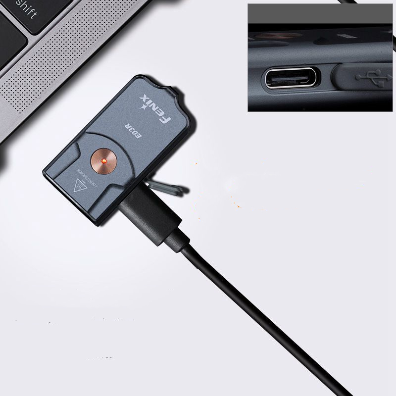 Keychain Emergency Type-c Rechargeable EDC Mini Flashlight — foto 2