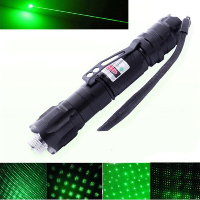 Green Laser Pointer Pen Miles USB Rechargable Laser Pen Beam Torche 532NM 12