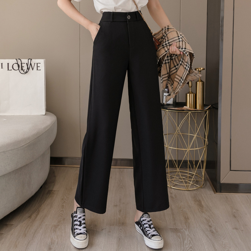 Chiffon Wide-leg Suit Trousers Female Drape In The Summer Of 